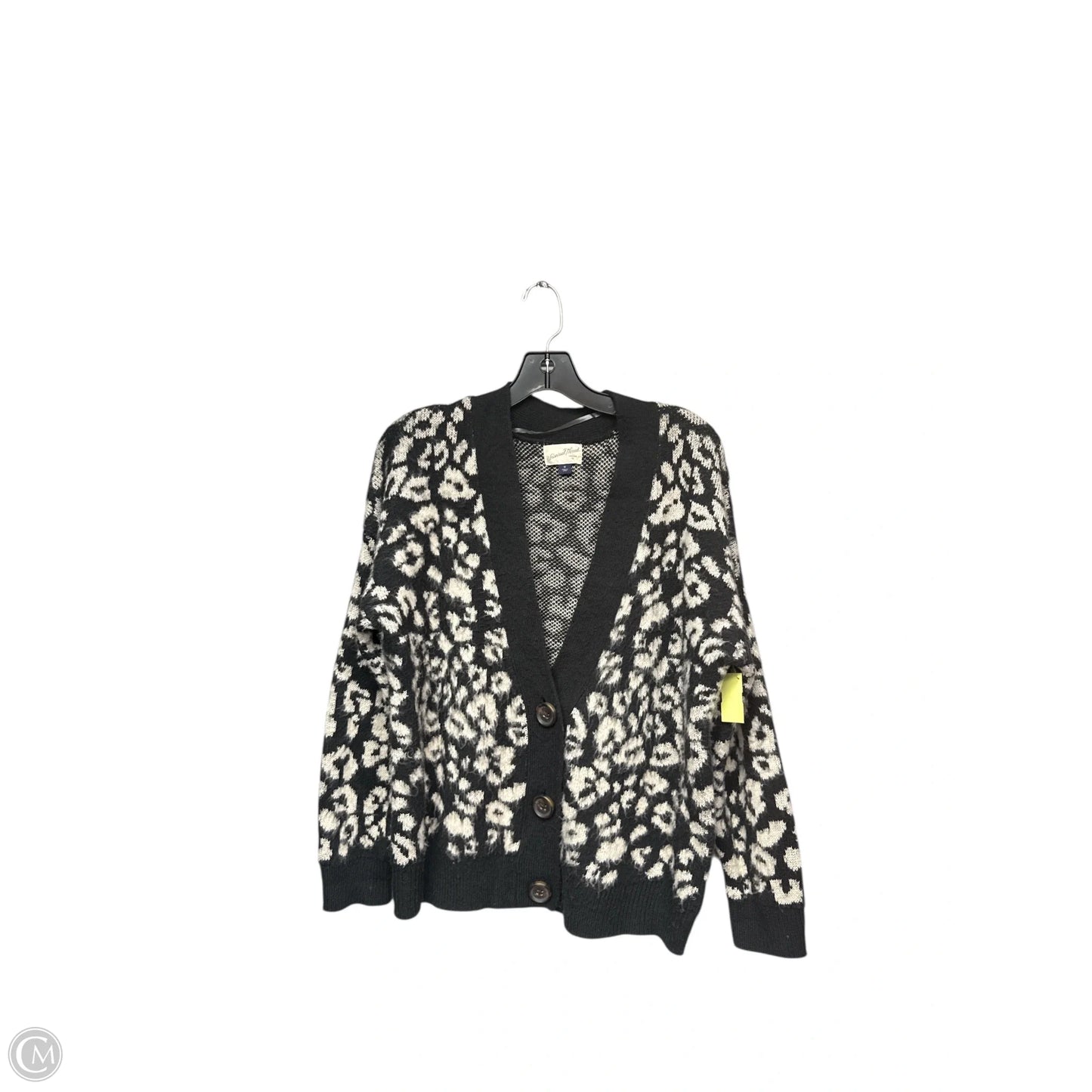 Sweater Cardigan By Universal Thread In Animal Print, Size: M