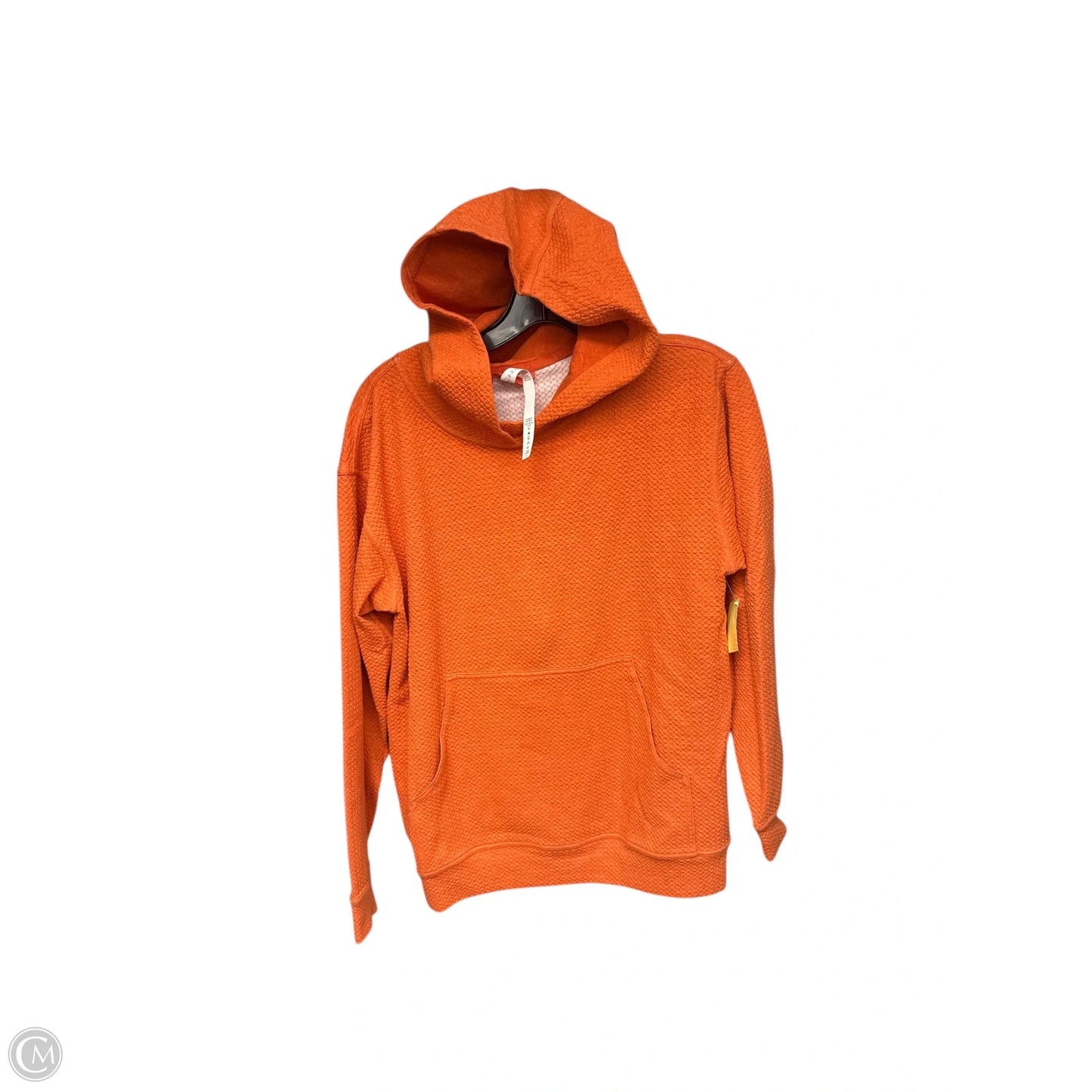 Athletic Sweatshirt Hoodie By Lululemon In Orange, Size: 6