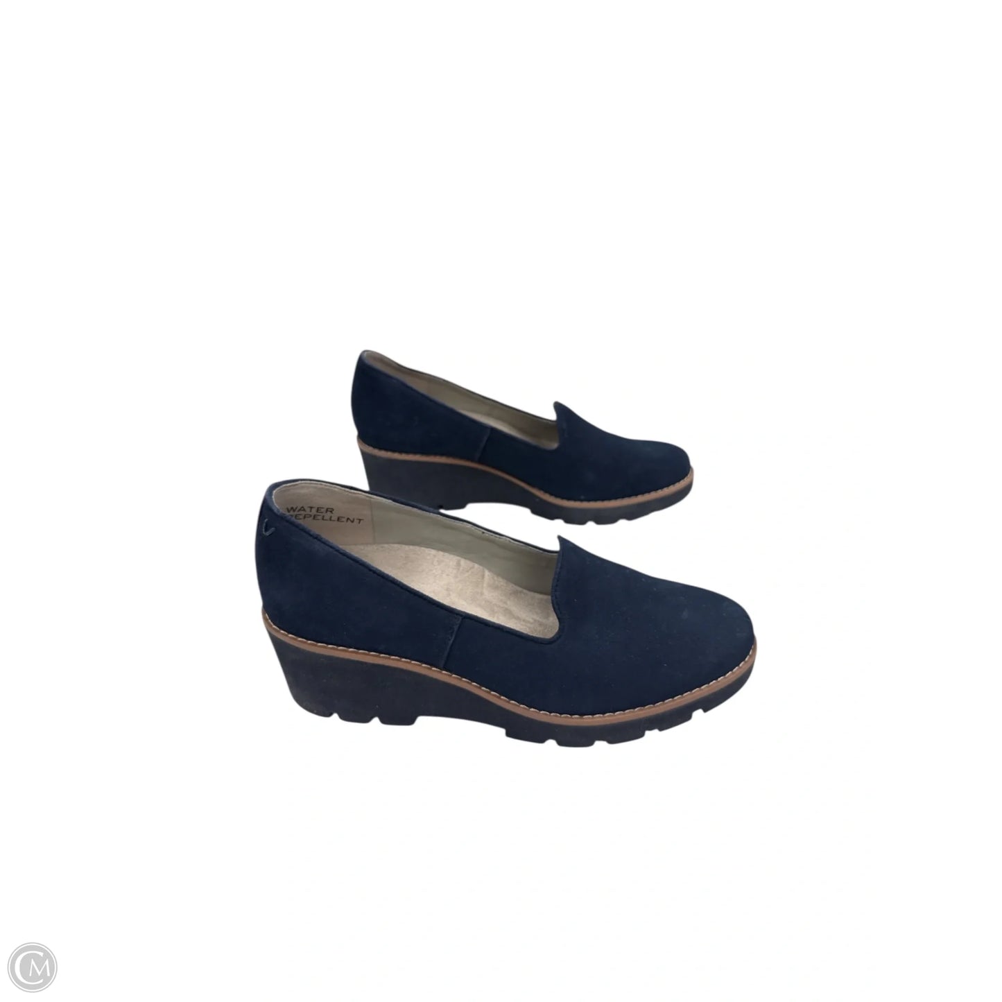 Shoes Heels Wedge By Vionic In Navy, Size: 8.5