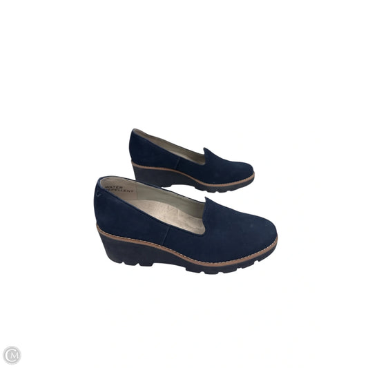 Shoes Heels Wedge By Vionic In Navy, Size: 8.5