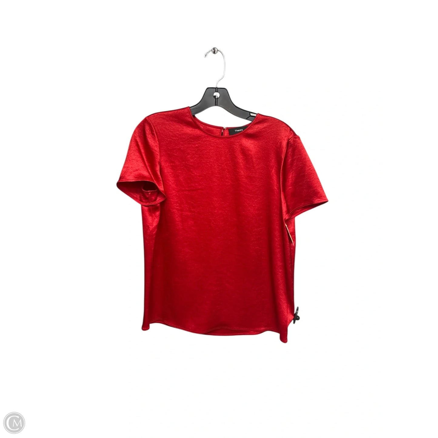 Top Short Sleeve By Theory In Red, Size: M