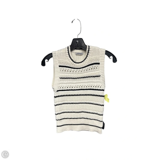 Sweater By Madewell In Black & Cream, Size: S