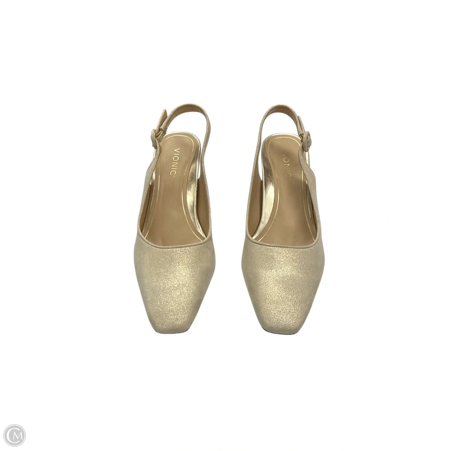 Shoes Heels Kitten By Vionic In Gold, Size: 10