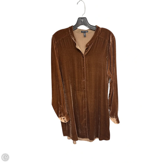 Tunic Long Sleeve By Eileen Fisher In Bronze, Size: L