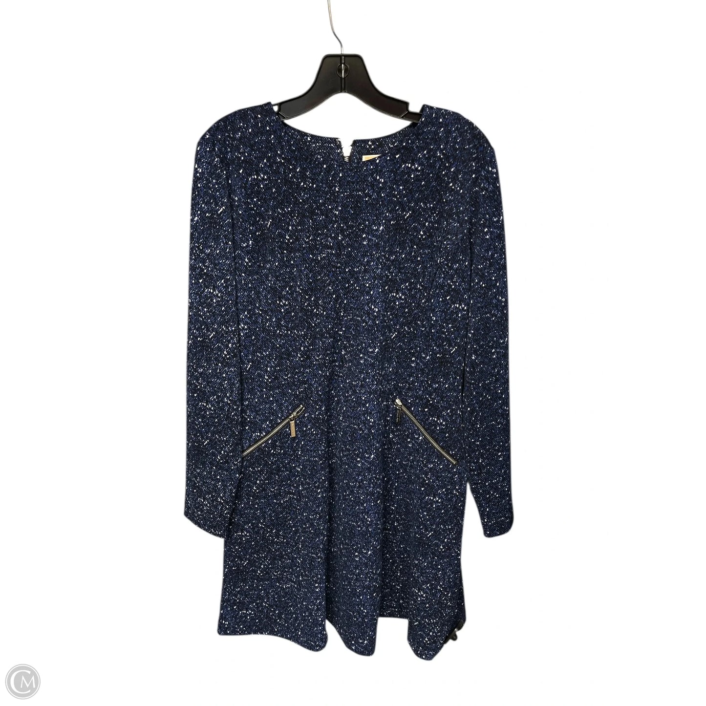 Dress Work By Michael By Michael Kors In Blue & White, Size: 12
