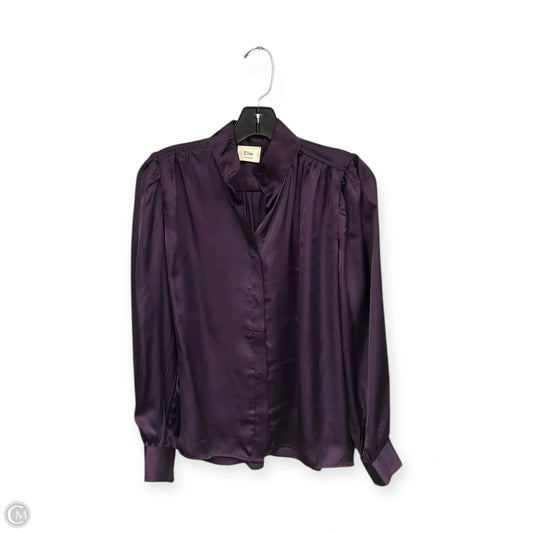 Blouse Long Sleeve By Elie Tahari In Purple, Size: Xs