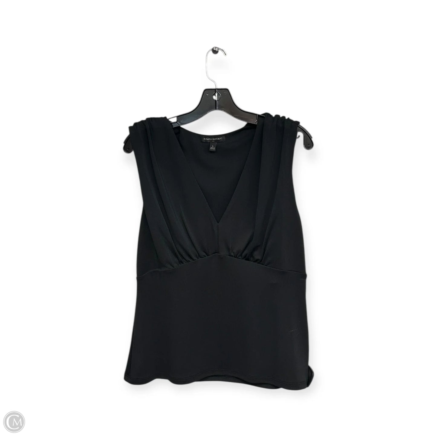 Top Sleeveless By Banana Republic In Black, Size: L