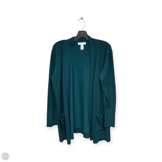 Cardigan By Christopher And Banks In Green, Size: Xlp