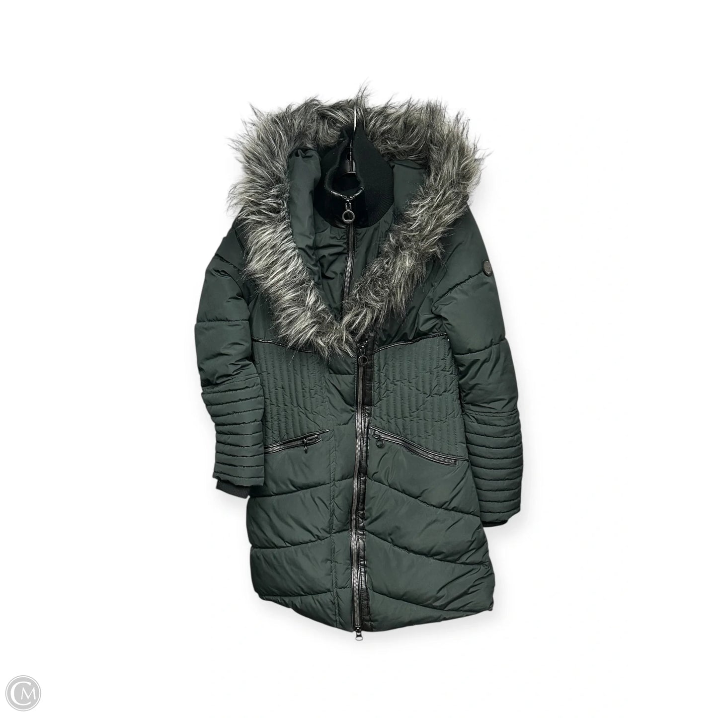Coat Parka By Cmb In Green, Size: M