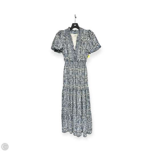 Dress Casual Maxi By Max Studio In Blue & White, Size: Xs