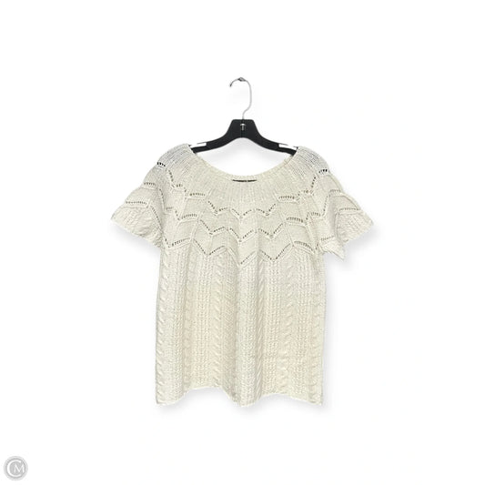 Sweater Short Sleeve By Tommy Bahama In Cream, Size: M
