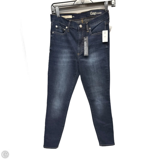 Jeans Skinny By Gap In Blue Denim, Size: 4