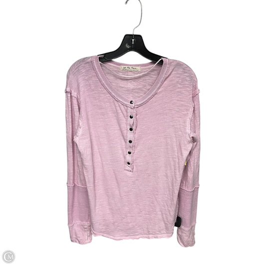 Top Long Sleeve By We The Free In Pink