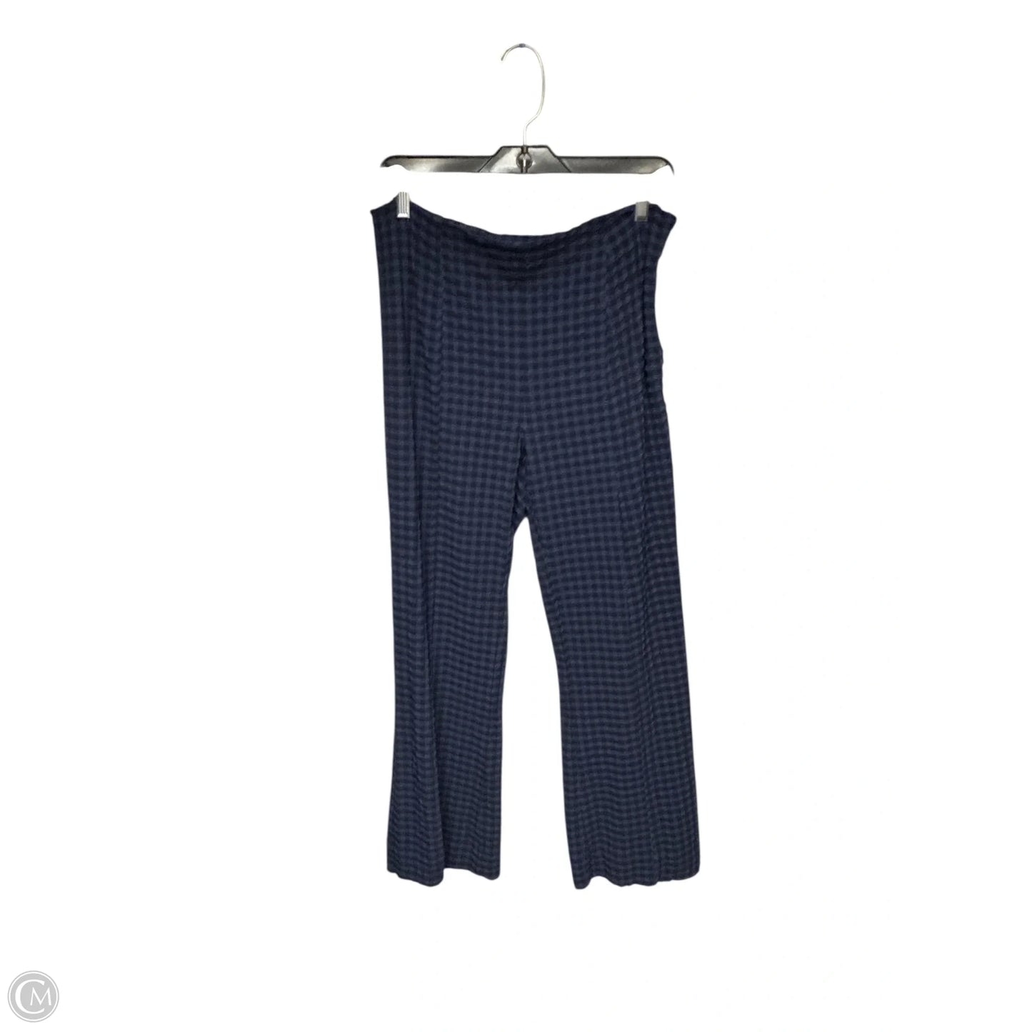 Pants Wide Leg By Ganni In Checkered Pattern, Size: L