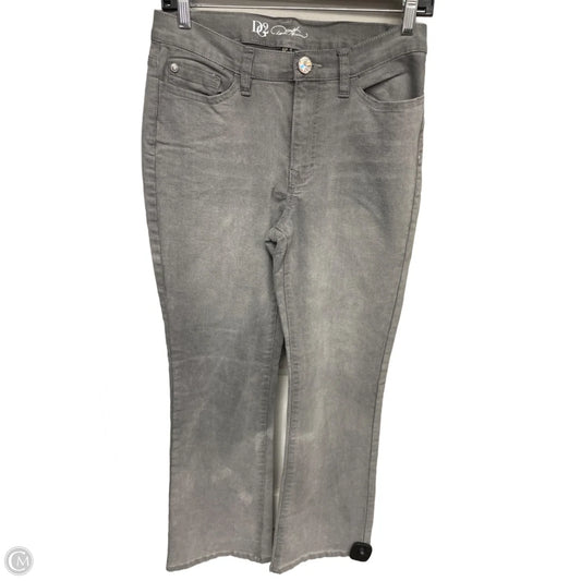 Jeans Straight By Dg2 In Grey Denim, Size: 6p