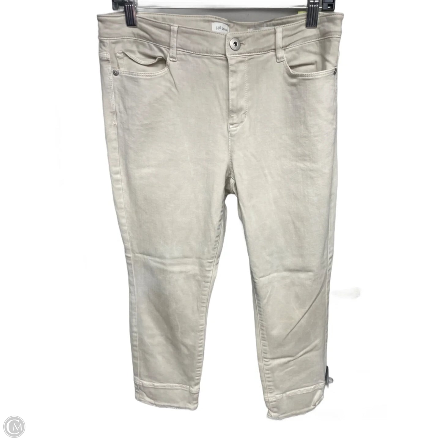Jeans Cropped By J. Jill In Beige, Size: 8
