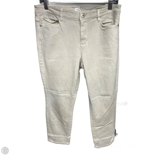 Jeans Cropped By J. Jill In Beige, Size: 8