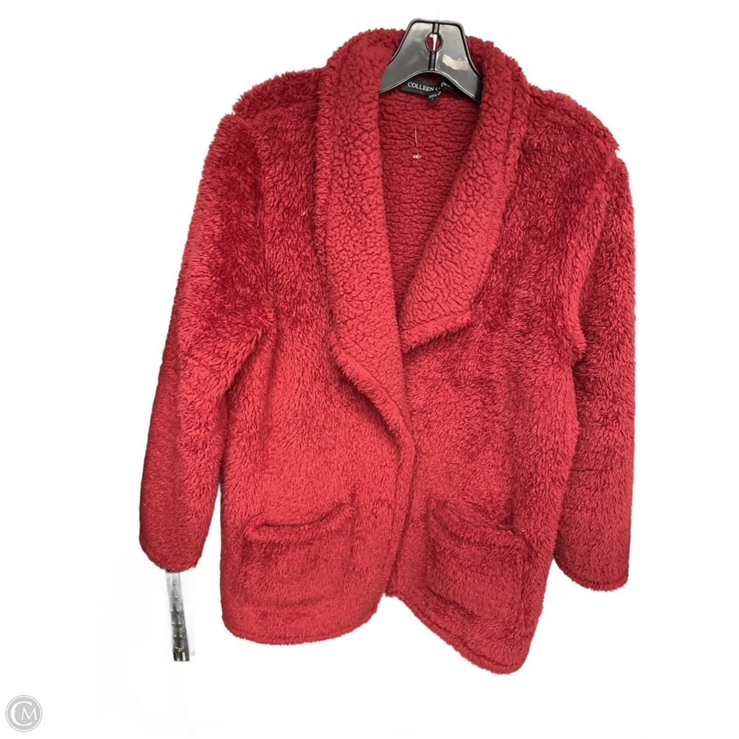 Jacket Faux Fur & Sherpa By Colleen Lopez In Red, Size: S