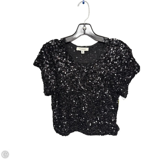 Top Short Sleeve By Francesca's In Black, Size: M