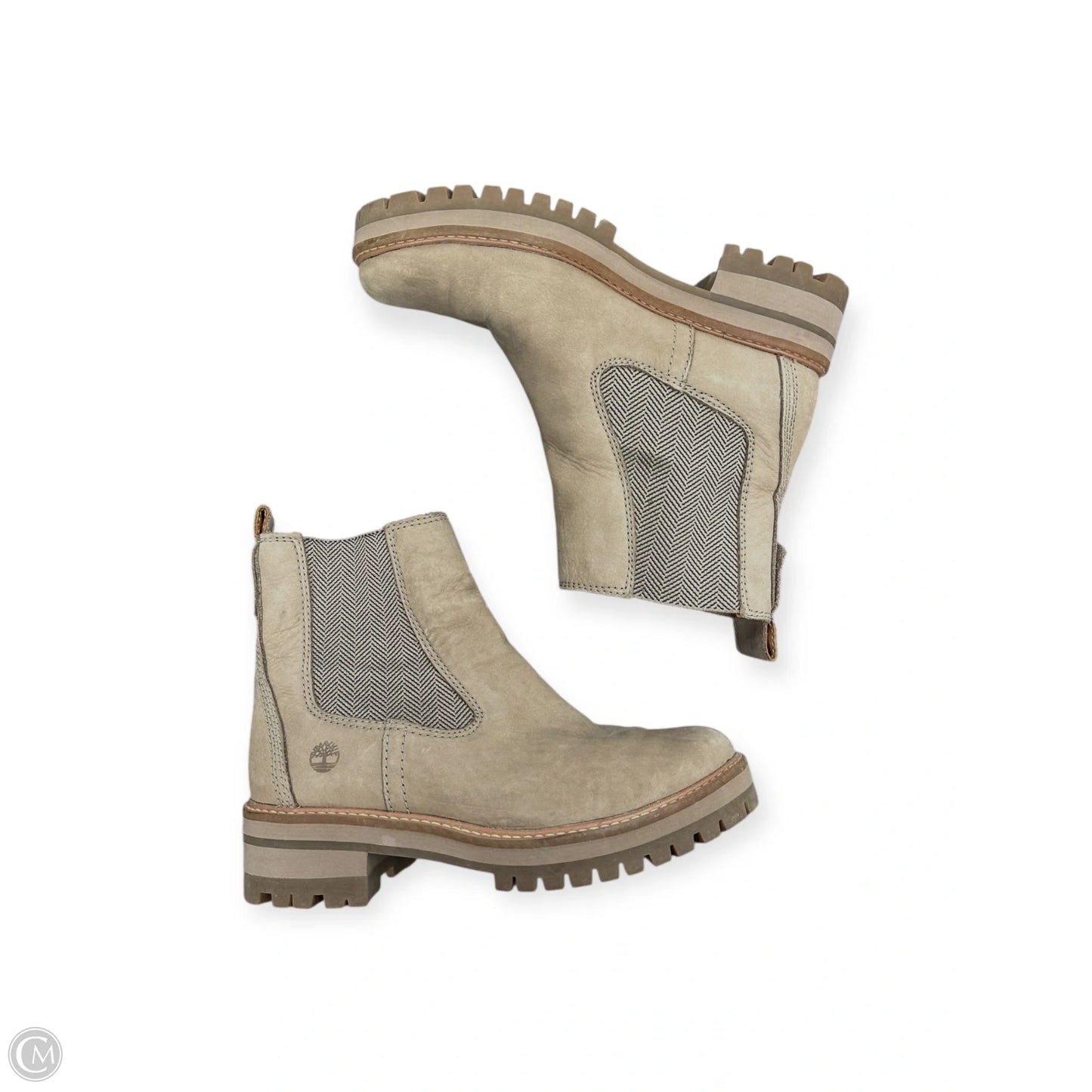 Boots Ankle Flats By Timberland In Tan, Size: 7.5