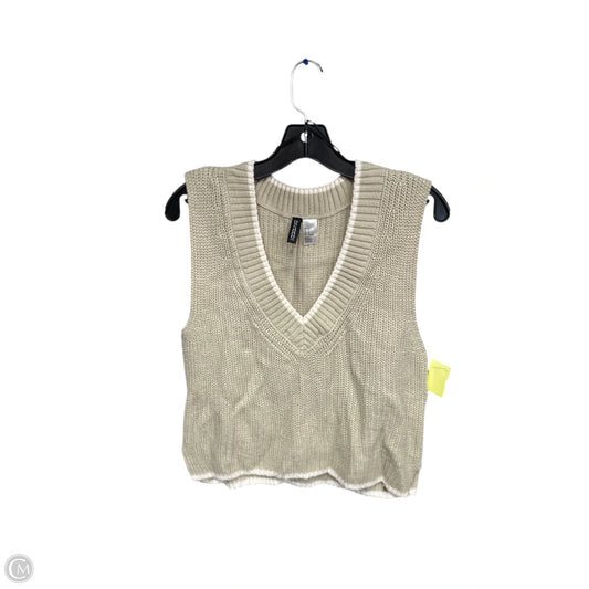 Vest Sweater By Divided In Tan, Size: M