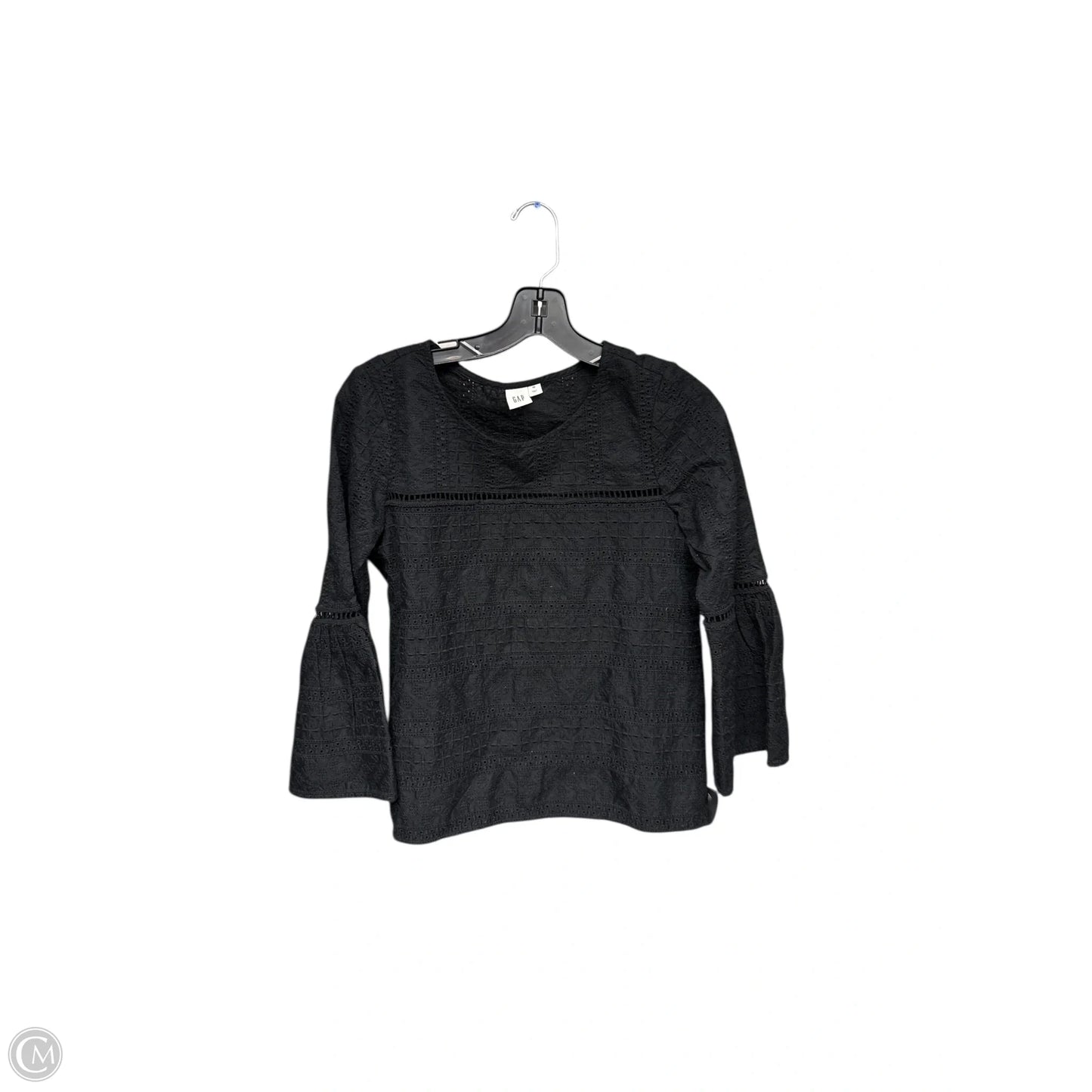 Top 3/4 Sleeve By Gap In Black, Size: Xs
