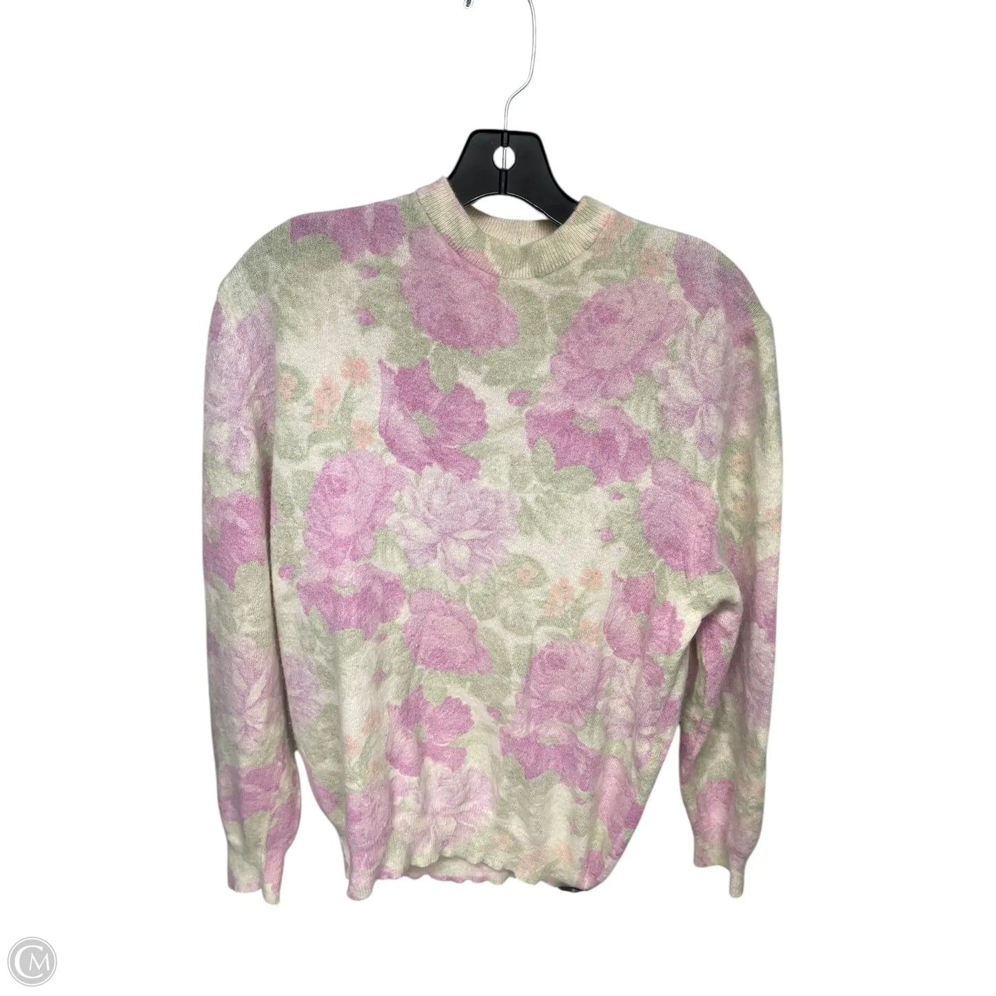 Sweater By Clothes Mentor In Pink & Tan, Size: Xl
