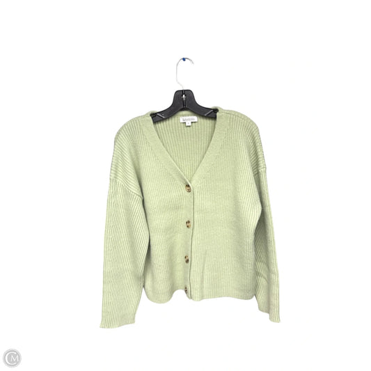 Sweater Cardigan By Clothes Mentor In Green, Size: S