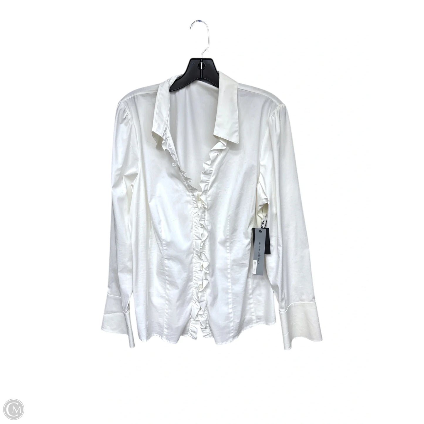 Top Long Sleeve By Classiques Entier In Ivory, Size: Xl