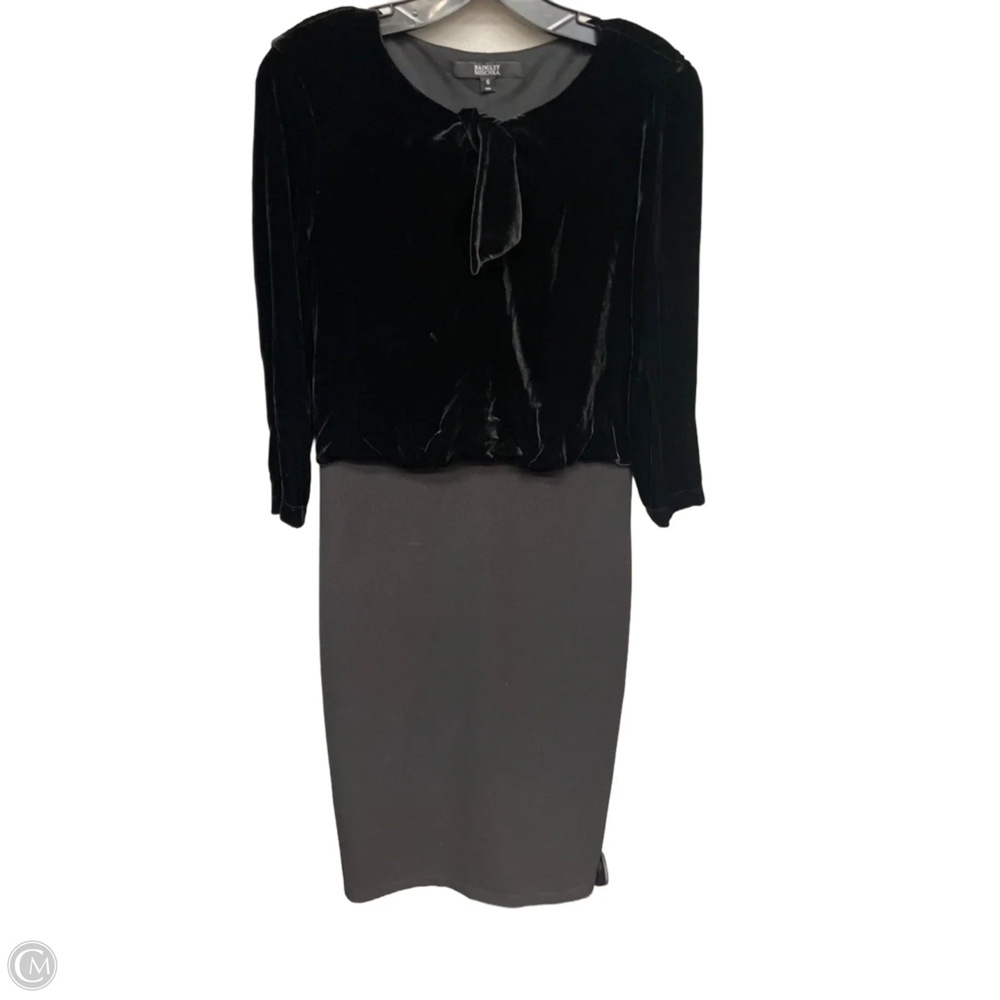 Dress Party Midi By Badgley Mischka In Black, Size: 6