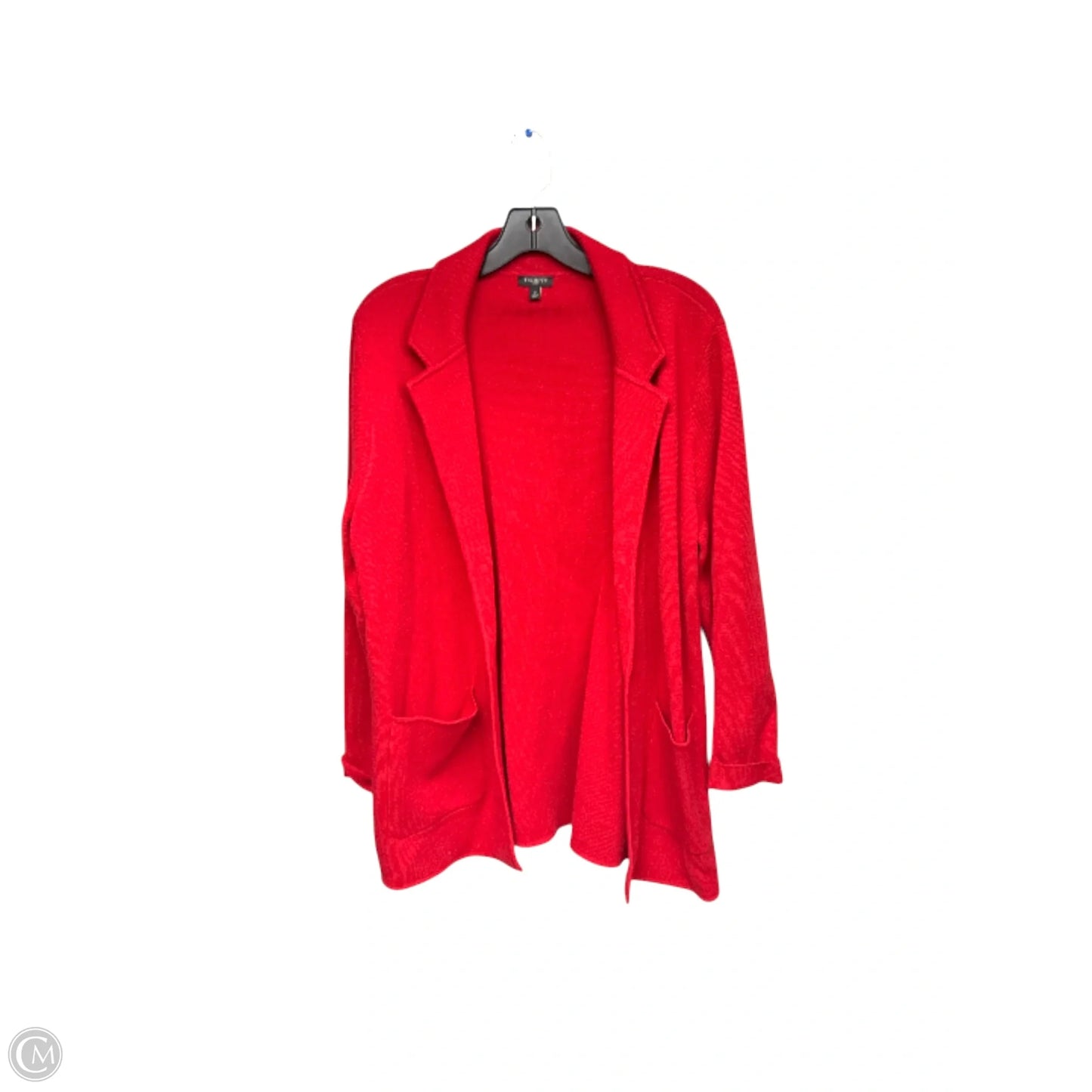Sweater Cardigan By Talbots In Red, Size: Xl