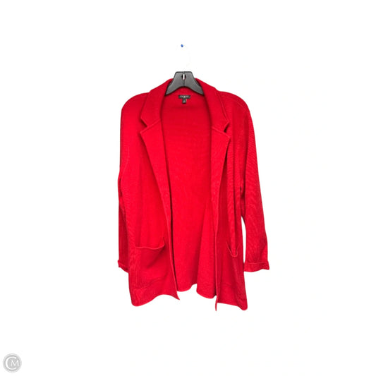 Sweater Cardigan By Talbots In Red, Size: Xl