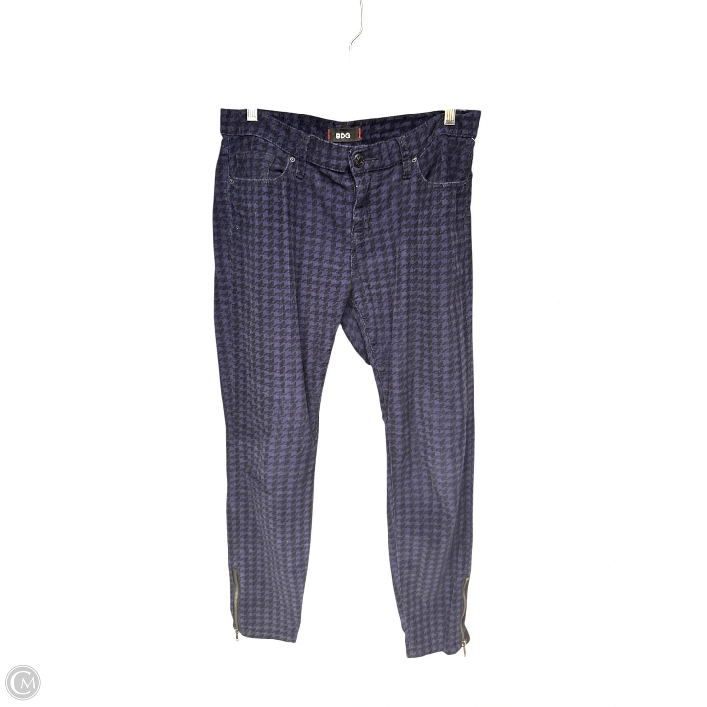 Pants Cropped By Bdg In Black & Purple, Size: 8
