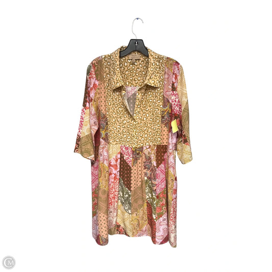 Dress Casual Midi By Kachel In Multi-colored, Size: 12