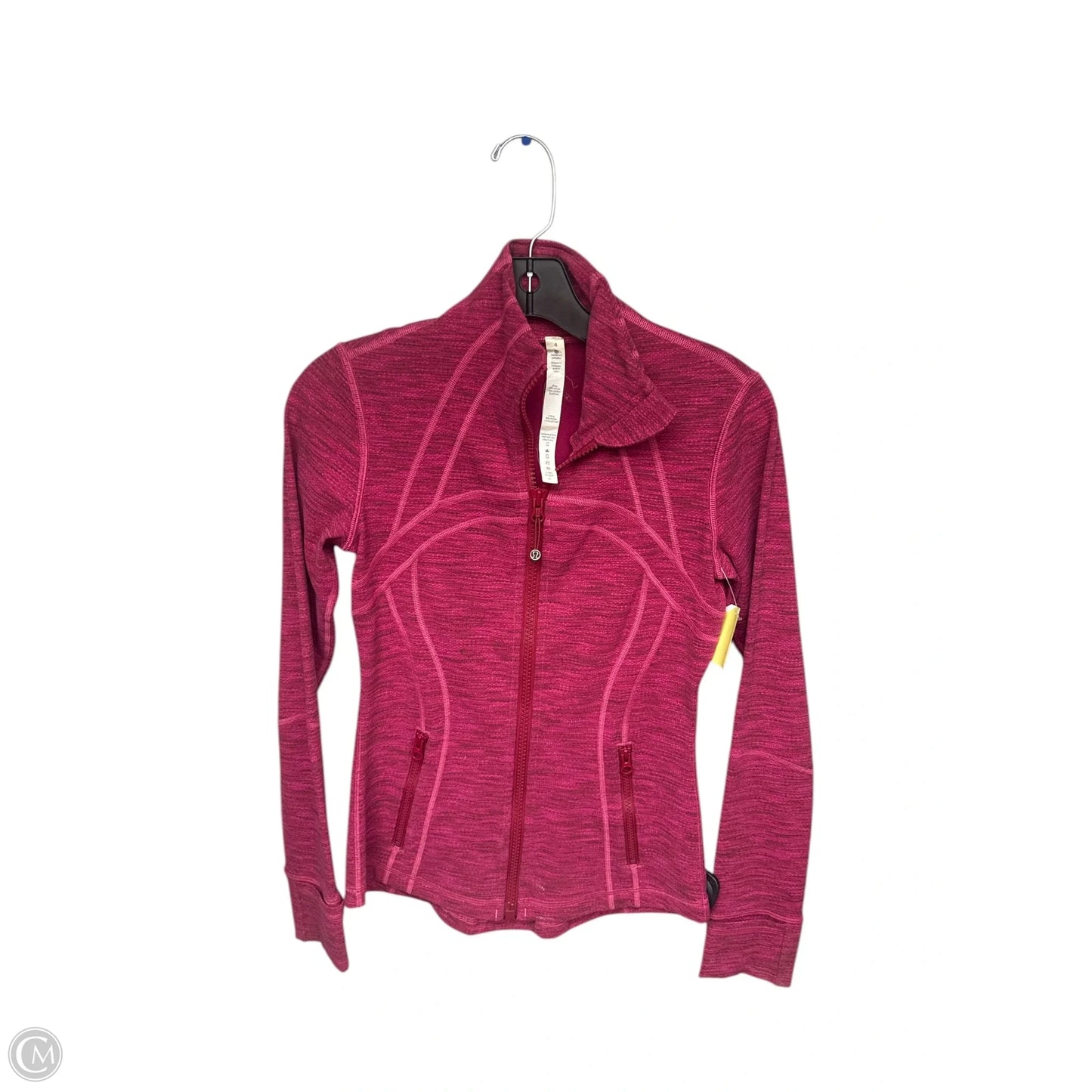 Athletic Jacket By Lululemon In Pink, Size: 4