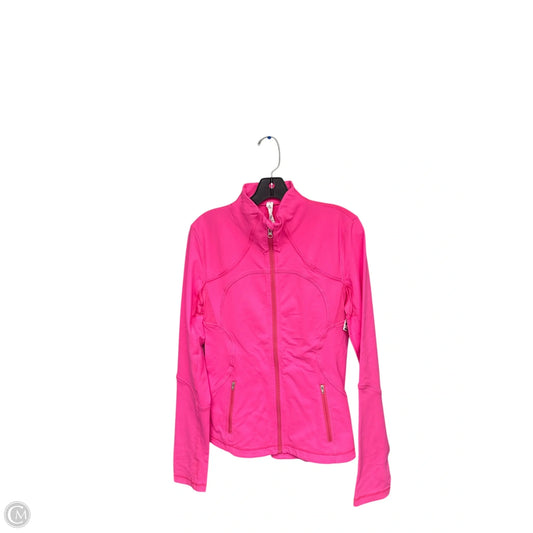 Athletic Jacket By Lululemon In Pink, Size: 10