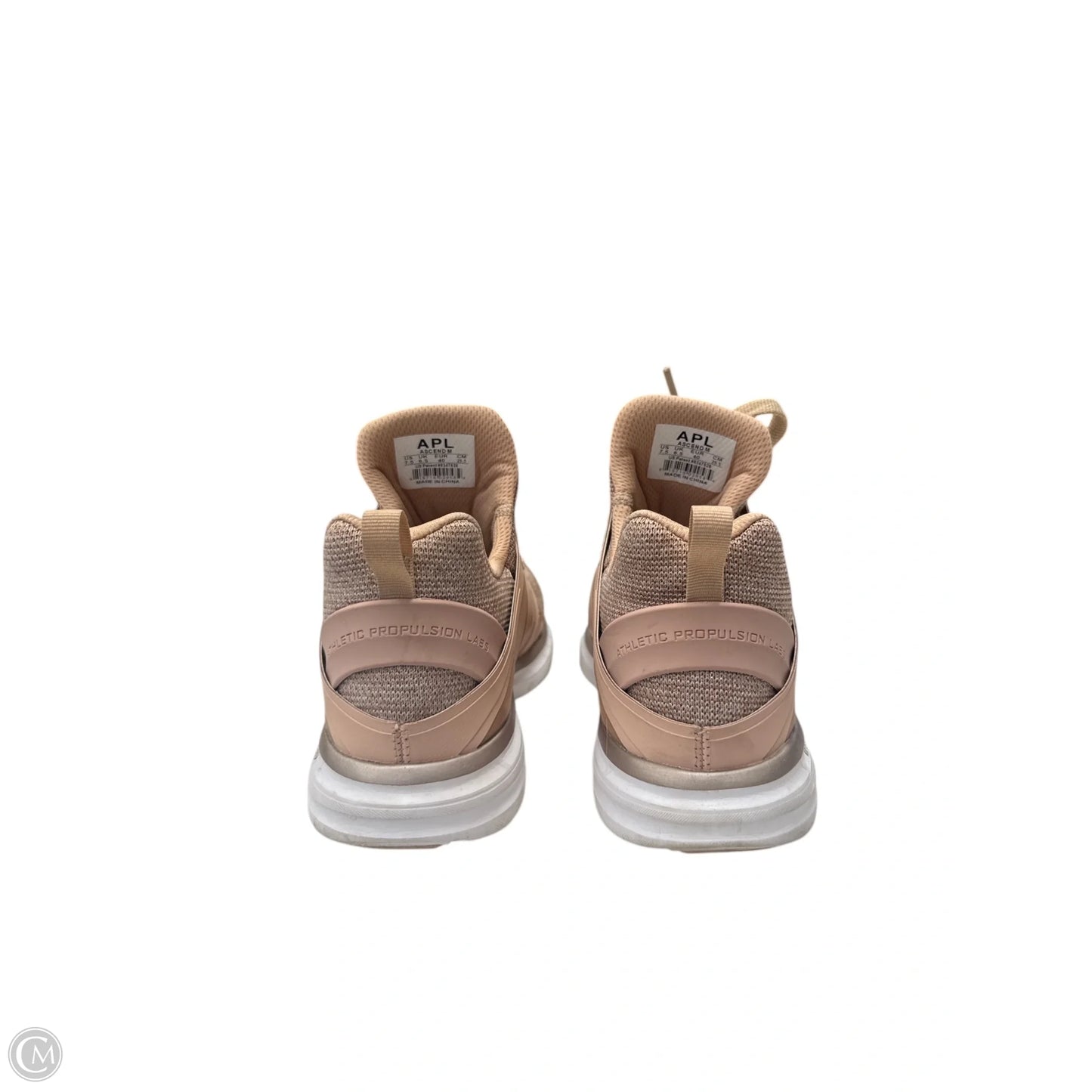 Shoes Designer By Apl In Peach, Size: 7.5