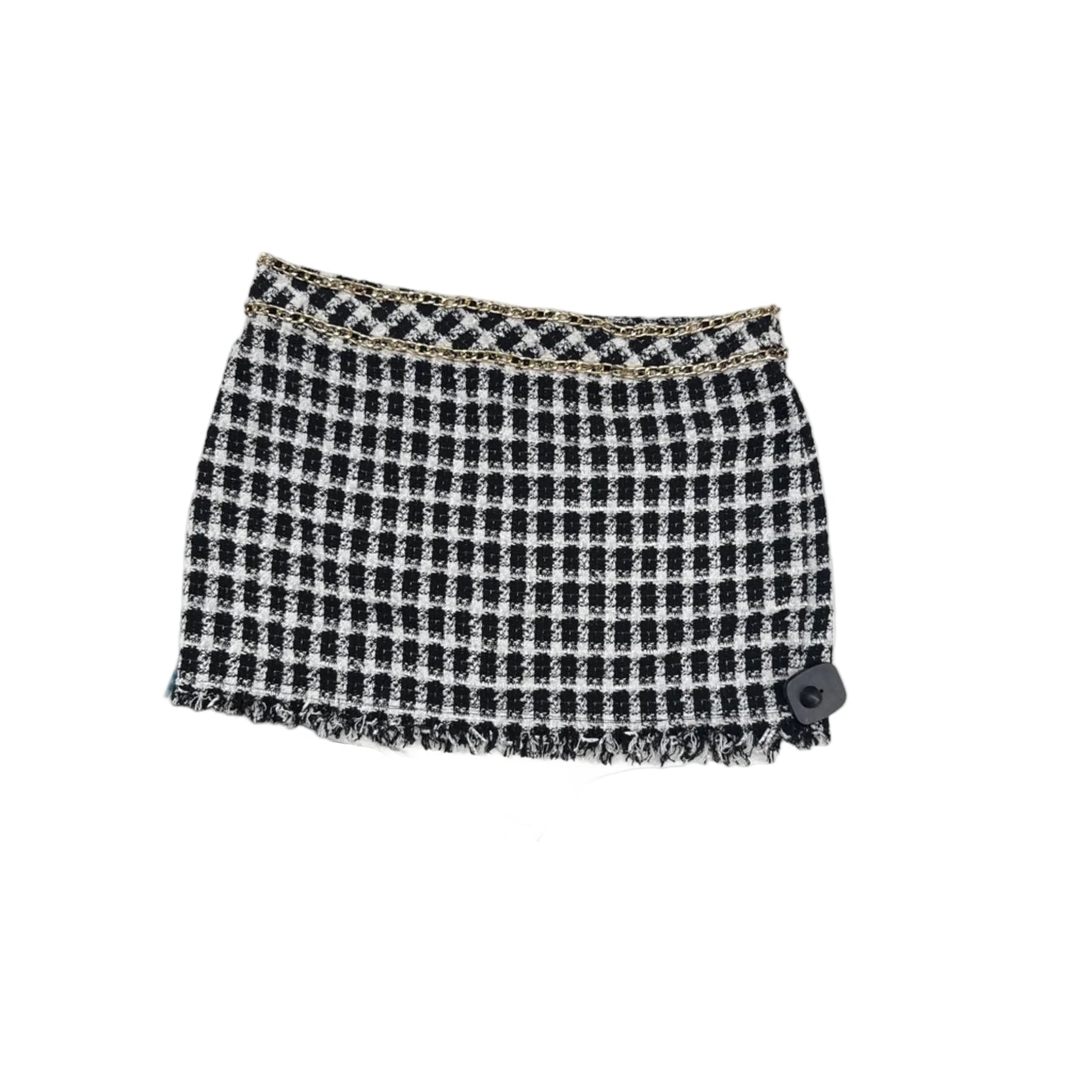 Skirt Mini & Short By Fashion Nova In Checkered Pattern, Size: L