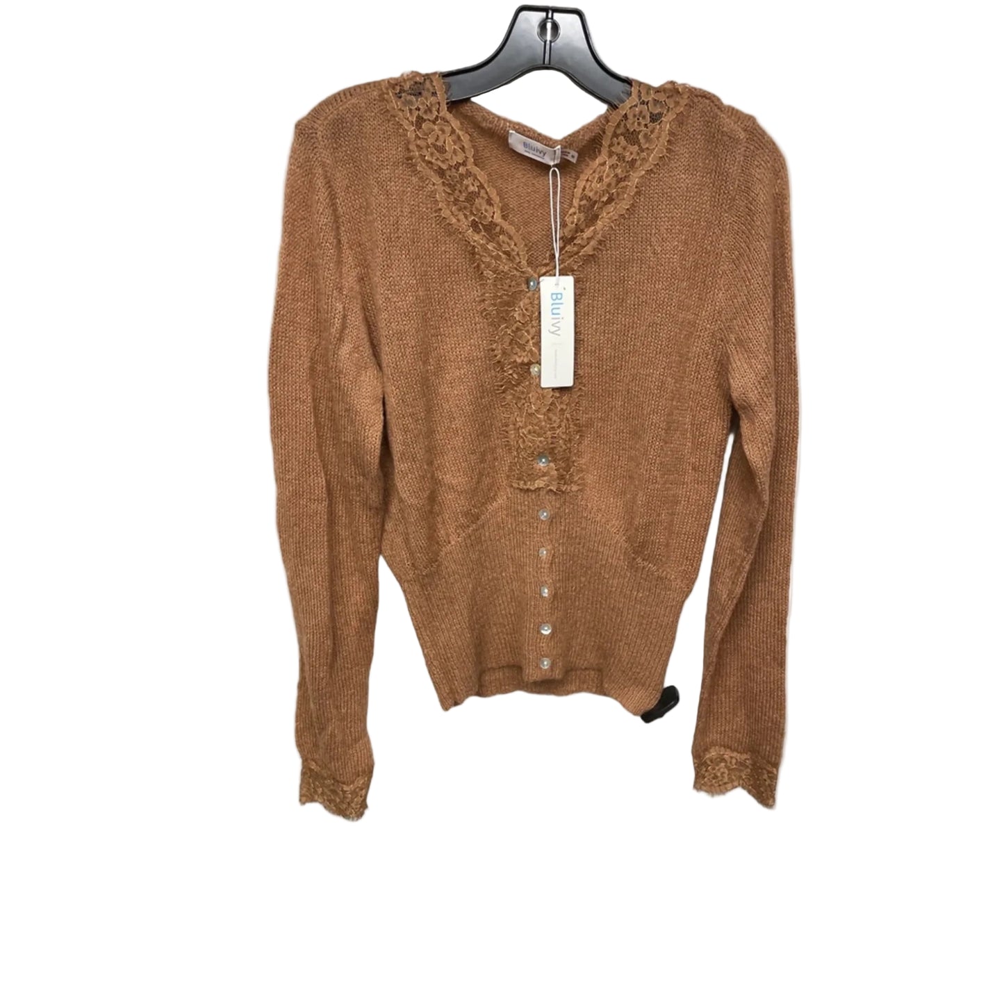 Cardigan By Bluivy In Brown, Size: M