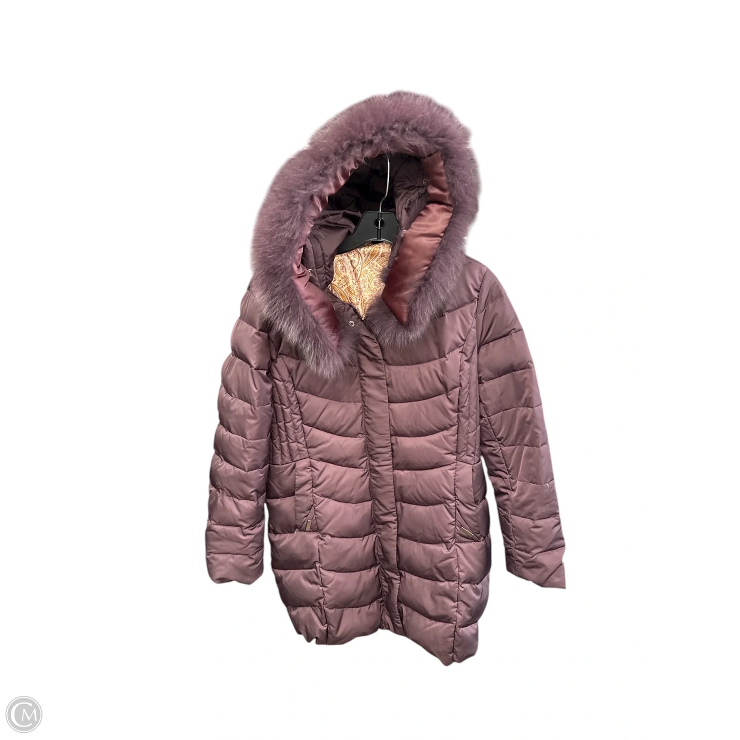 Coat Puffer & Quilted By Cmc In Purple, Size: Xxl