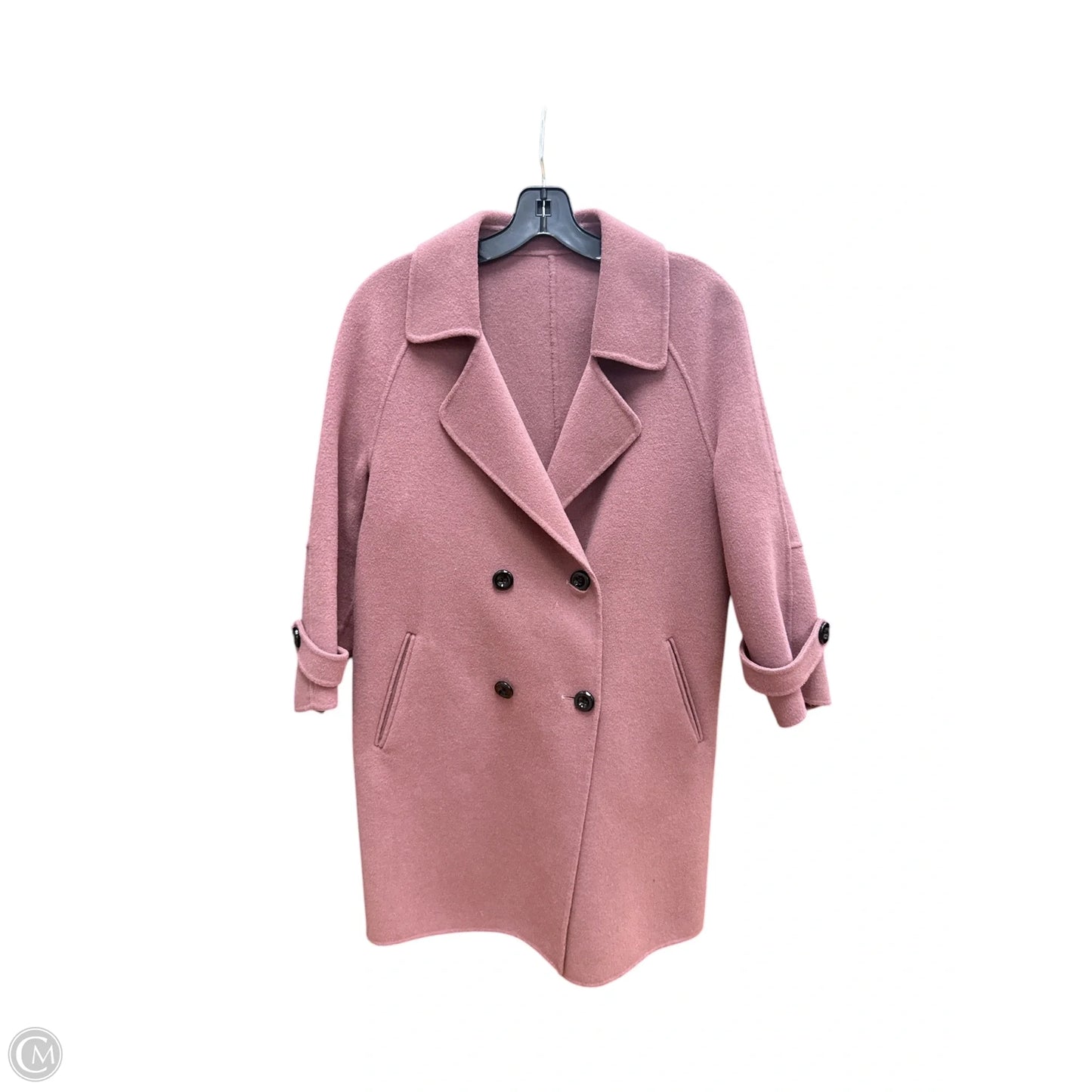 Coat Peacoat By Clothes Mentor In Purple, Size: S