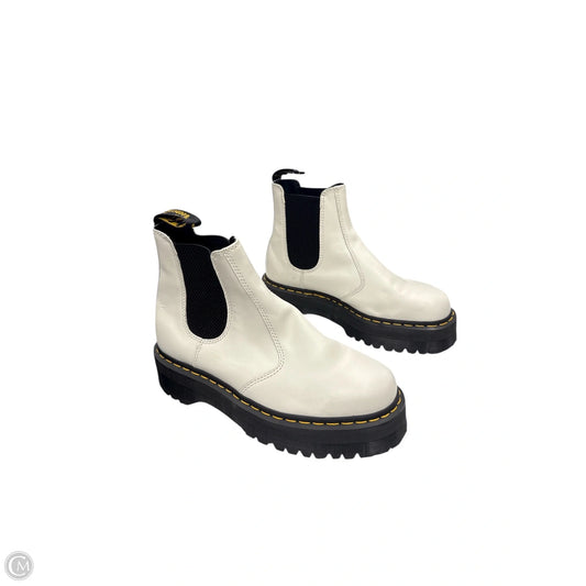 Boots Combat By Dr Martens In White, Size: 10