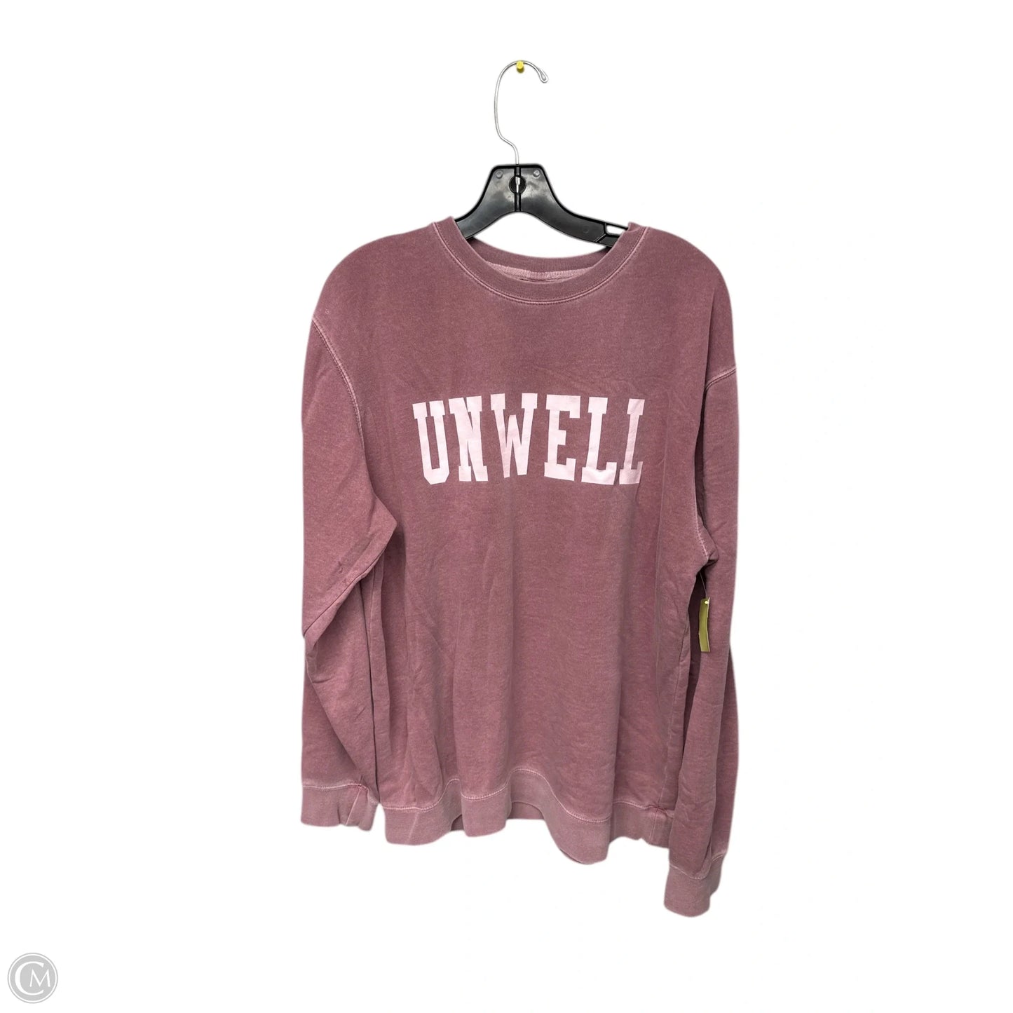 Sweatshirt Crewneck By Clothes Mentor In Pink, Size: L