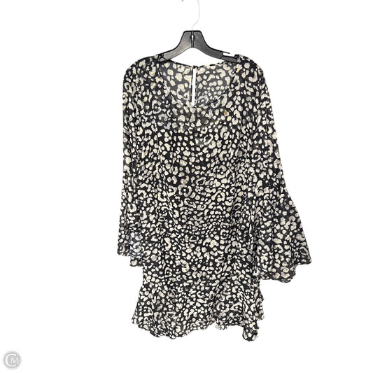 Dress Party Midi By Eliza J In Black & Cream, Size: 16