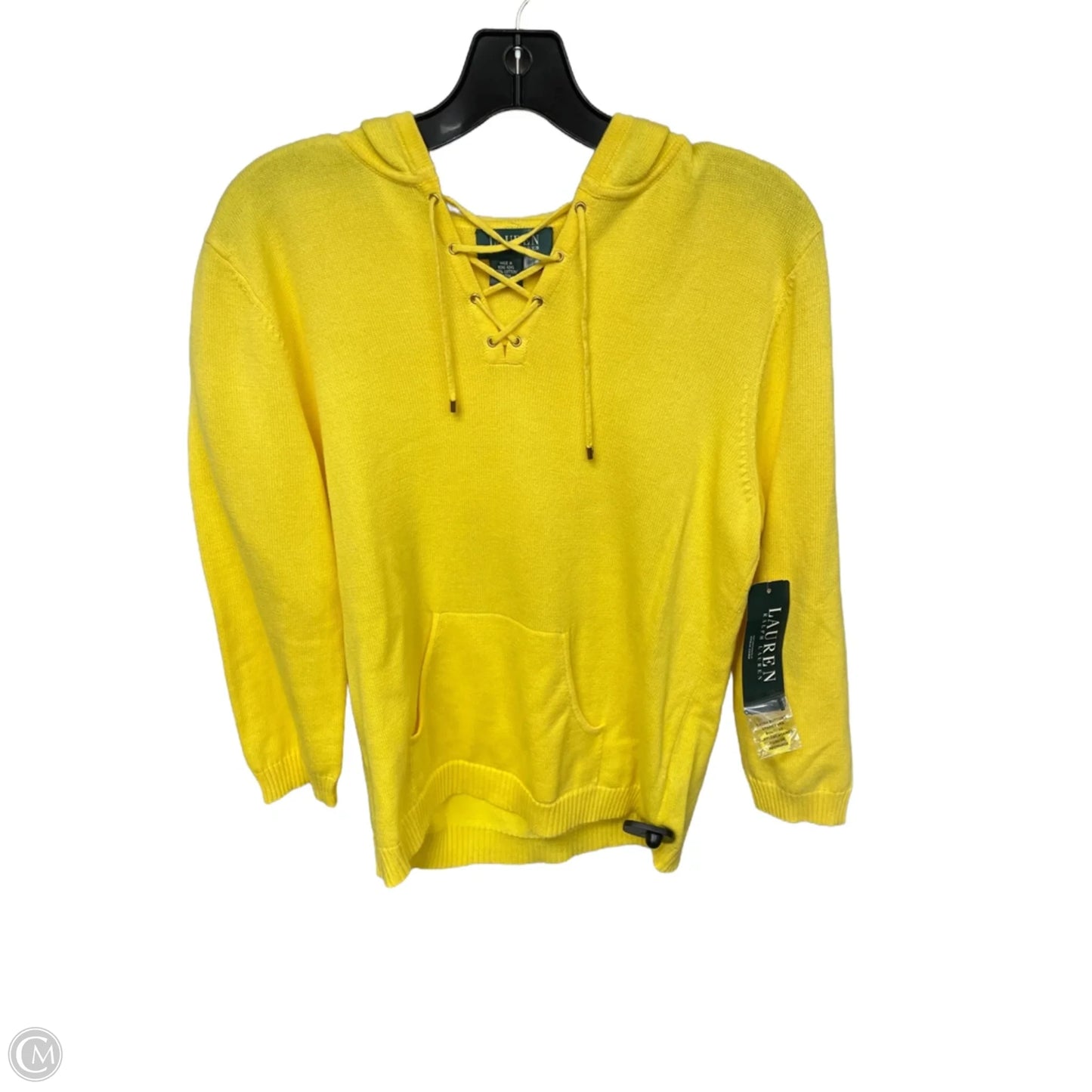 Sweater By Lauren By Ralph Lauren In Yellow, Size: L