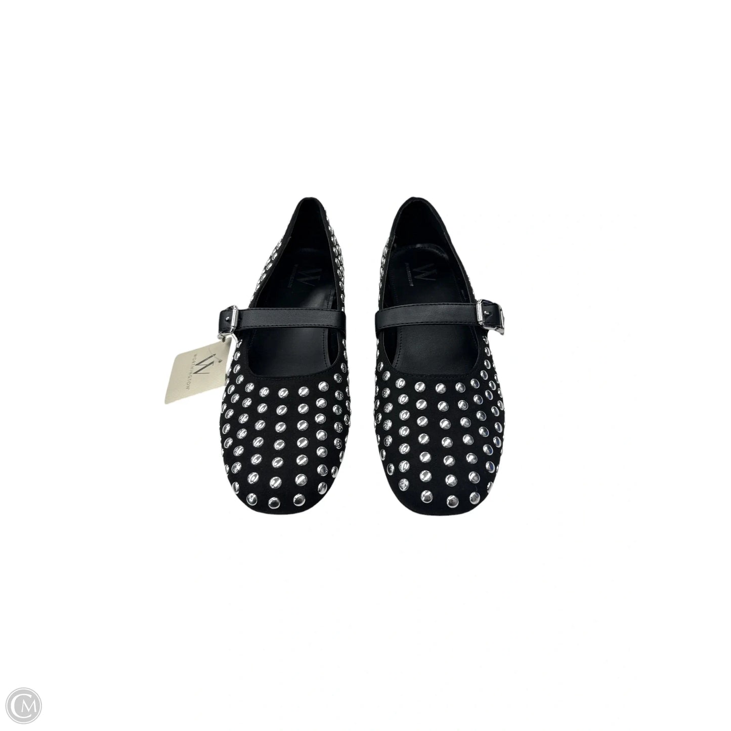 Shoes Flats By Worthington In Black & Silver, Size: 8