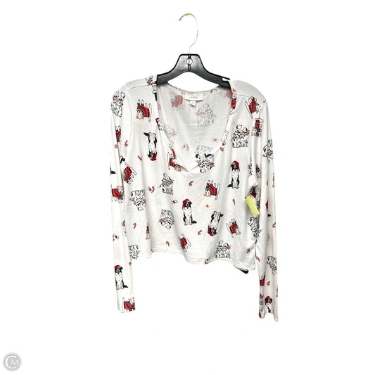 Top Long Sleeve By Colsie In Black & Red, Size: M