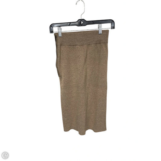Skirt Midi By Clothes Mentor In Tan, Size: S
