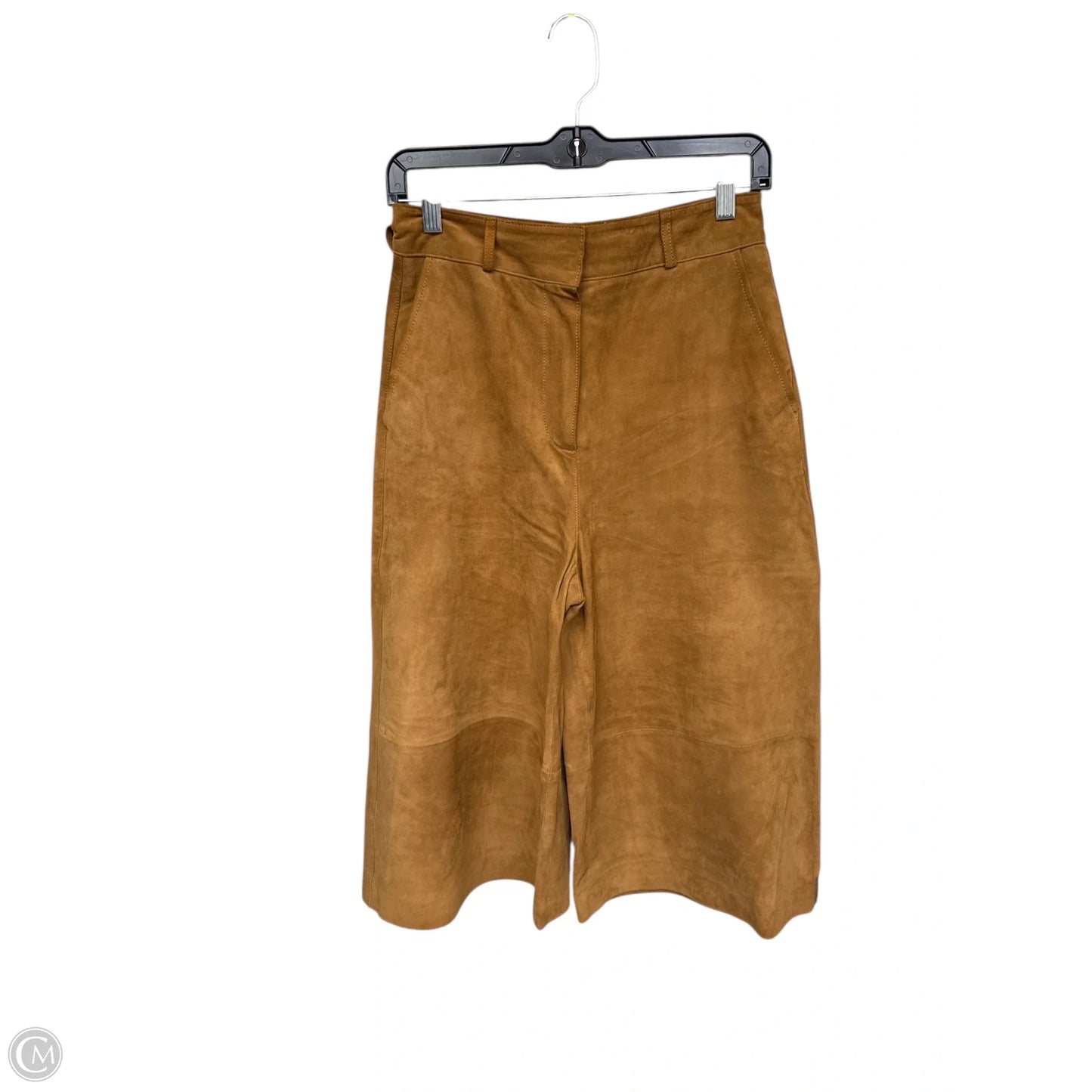 Pants Cropped By Massimo Dutti In Brown, Size: S