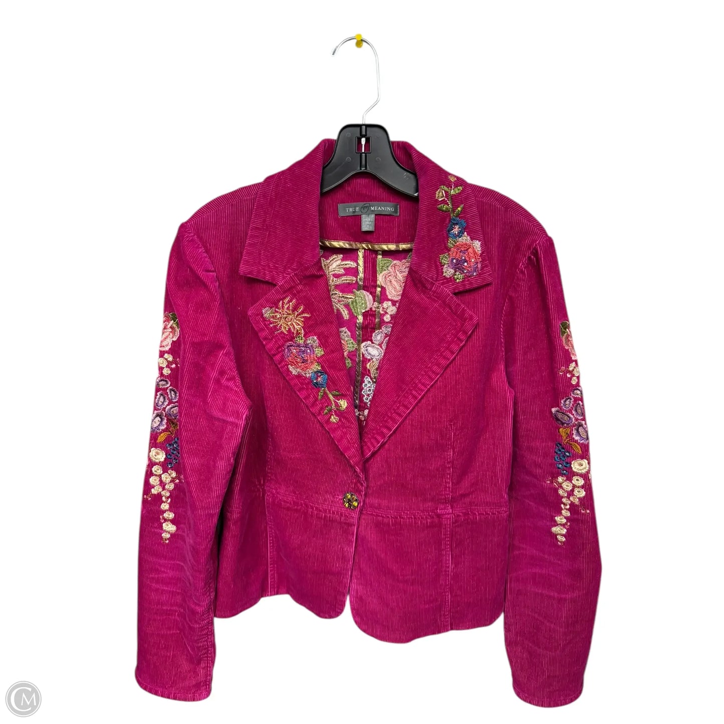Blazer By Clothes Mentor In Pink, Size: 10